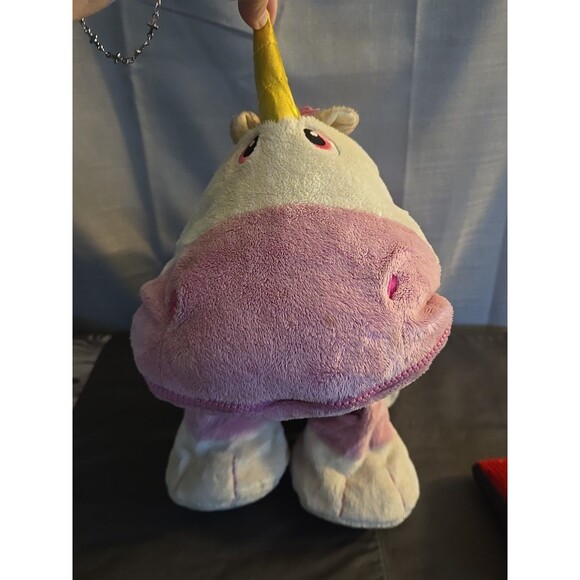 Stuffies Prancing Unicorn 24" Pink Plush Animal 6 Pockets Fun Sleepovers Girl - Picture 9 of 9